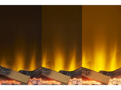 acantha aspire 100 panoramic media wall electric fire view