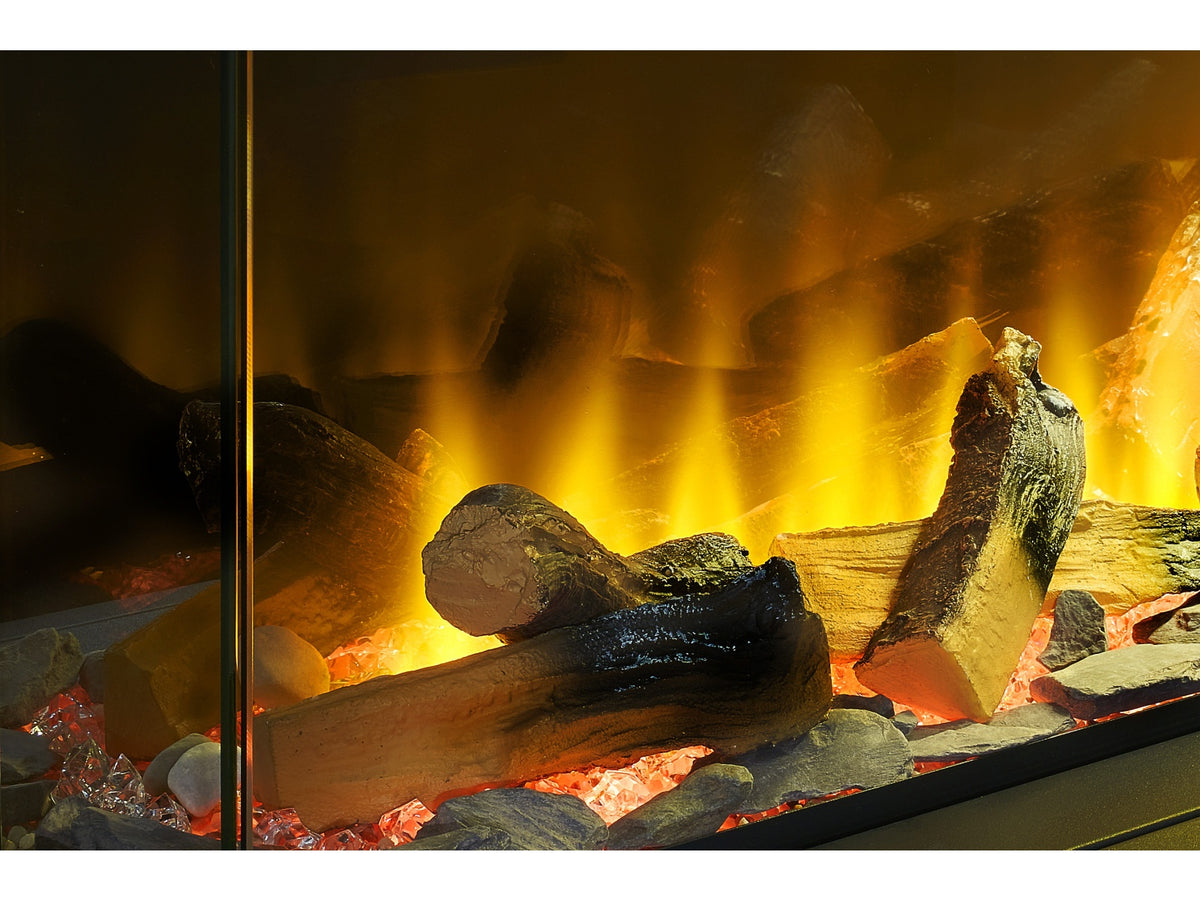 acantha aspire 150 panoramic media wall electric fire view