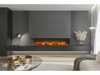 acantha aspire 150 panoramic media wall electric fire principal view