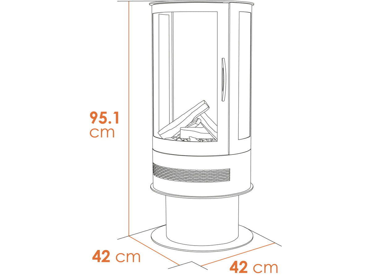 acantha orbit cylinder electric stove view