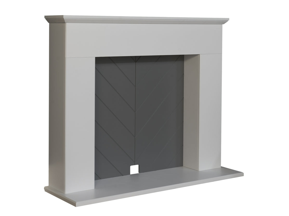 adam corinth stove fireplace - view
