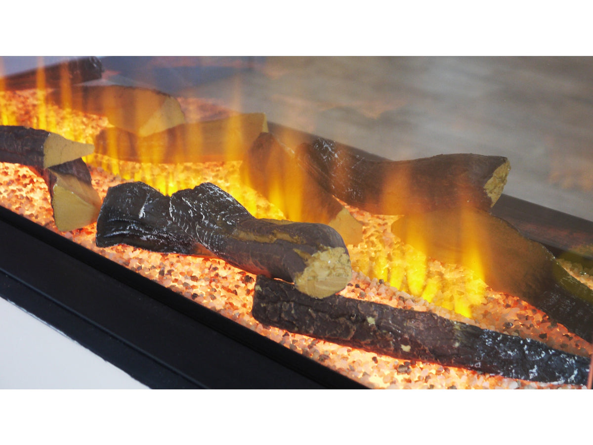 adam sahara panoramic media wall electric fire 51 inch - view