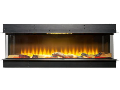 adam sahara panoramic media wall electric fire 51 inch - view