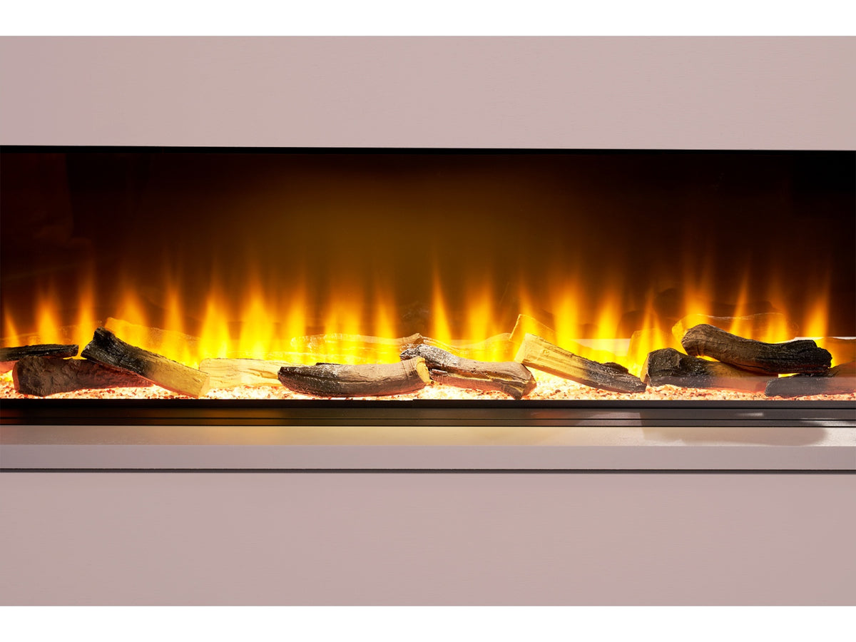 adam sahara panoramic media wall electric fire 51 inch - view