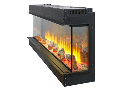 adam sahara panoramic media wall electric fire 51 inch - view
