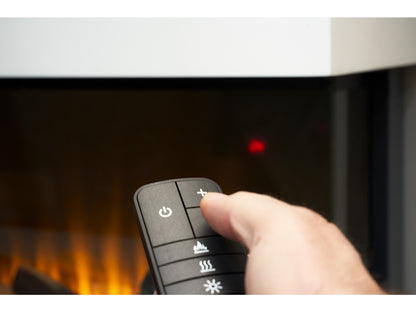 adam sahara panoramic media wall electric fire 61 inch - view