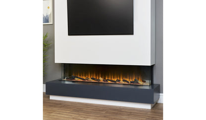 Adam Sahara Panoramic Media Wall Electric Fire 61 inch