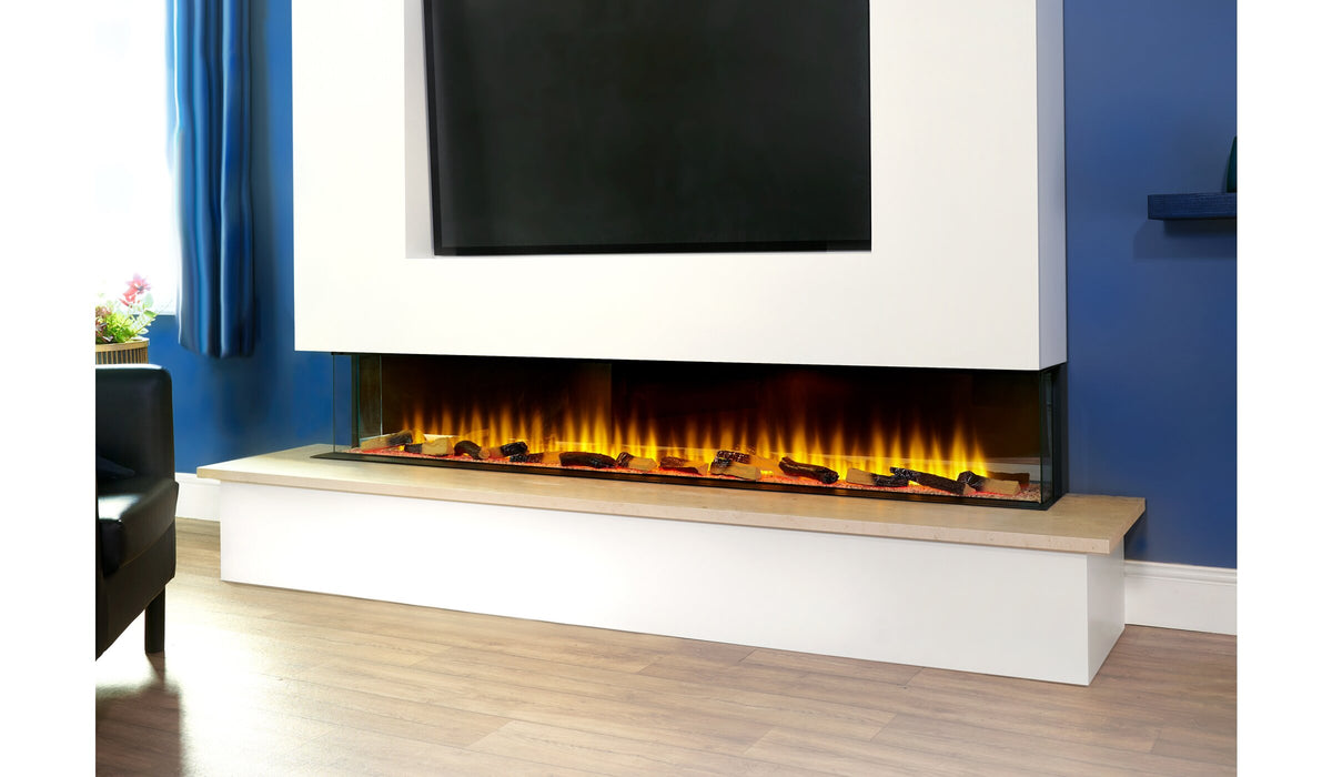 Adam Sahara Panoramic Media Wall Electric Fire 81 inch