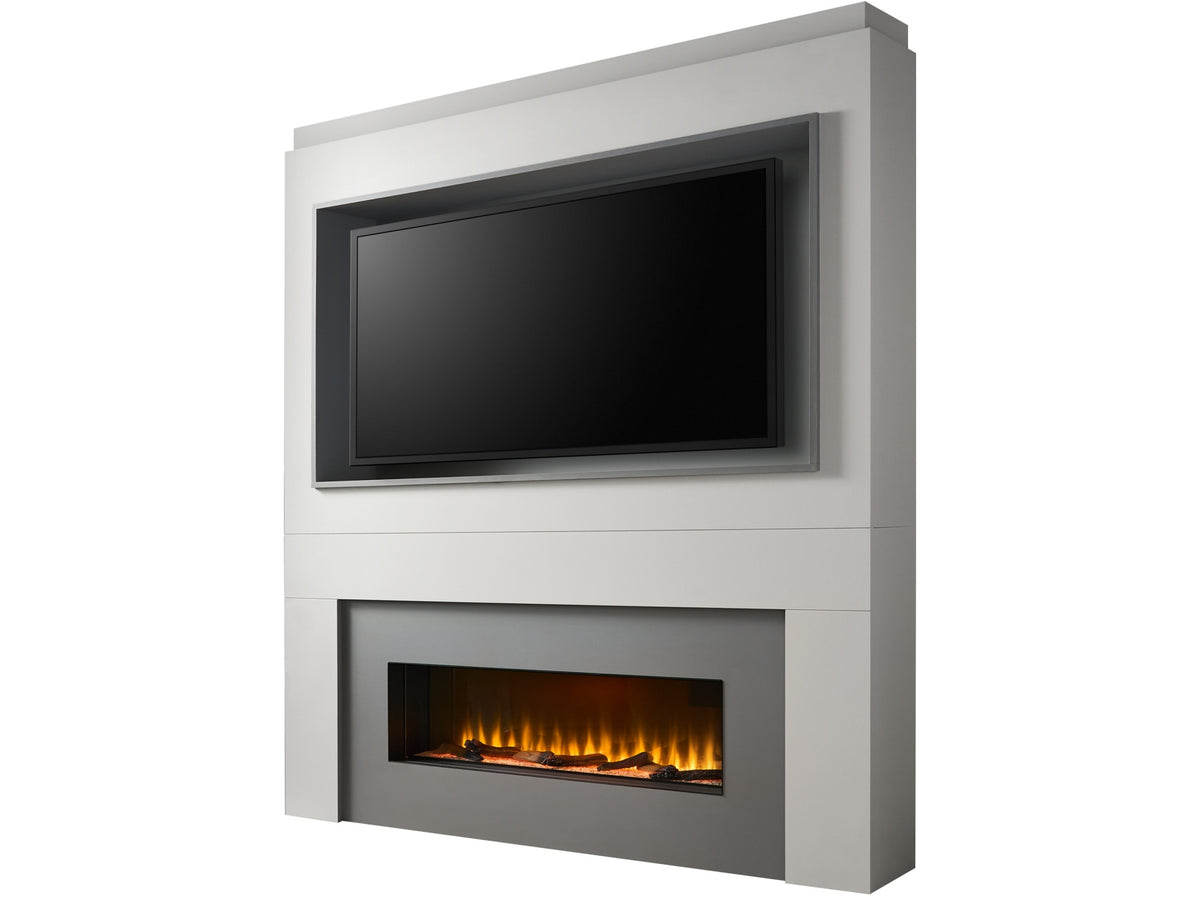 Adam Sahara Pre-Built Fully Inset Media Wall 2 with TV Recess – view 4