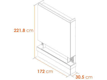 Adam Sahara Pre-Built Panoramic Media Wall 4 – view 7