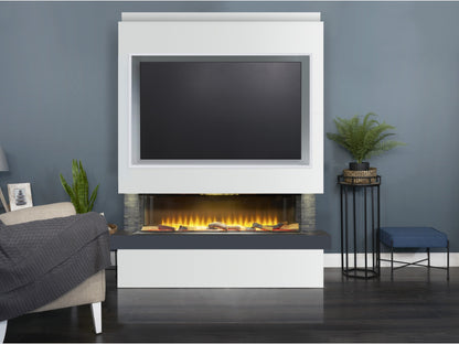 Adam Sahara Pre-Built Panoramic Media Wall 5 with TV Recess – view 1