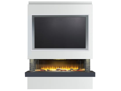 Adam Sahara Pre-Built Panoramic Media Wall 5 with TV Recess – view 4