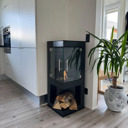 ScandiFlames Alaska Corner Bioethanol Stove detail view