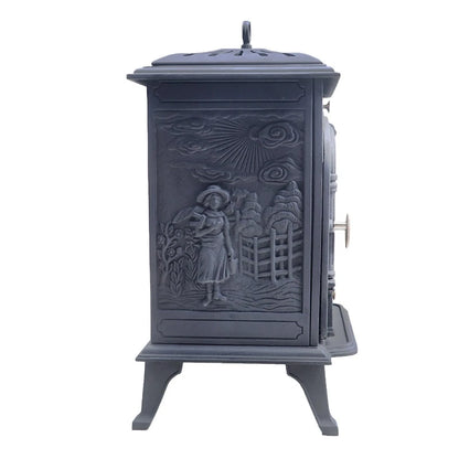 ScandiFlames Bergen Cast Iron Bioethanol Stove detail view