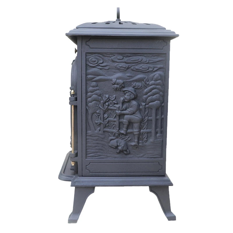 ScandiFlames Bergen Cast Iron Bioethanol Stove detail view
