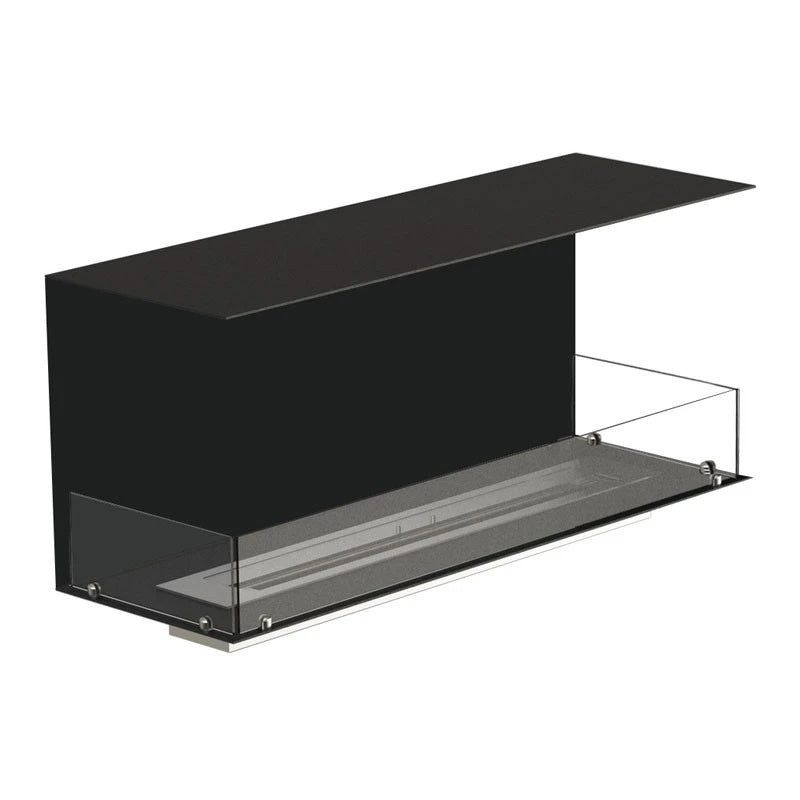 FOCO Three 1200 Built-in Bioethanol Fireplace - supplied product configuration