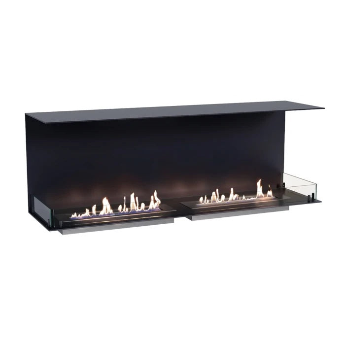 FOCO Three 1500 Built-in Bioethanol Fireplace - supplied product configuration