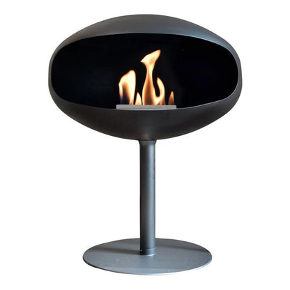 Cocoon Pedestal Black Bioethanol Fireplace