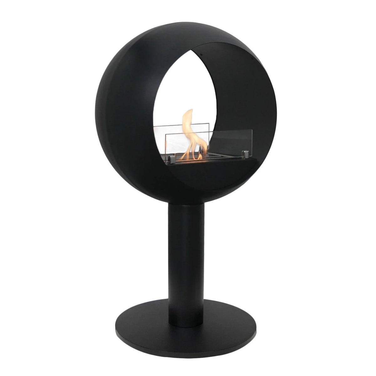 ScandiFlames Edmonton 2-Sided Freestanding Bioethanol Fireplace detail view