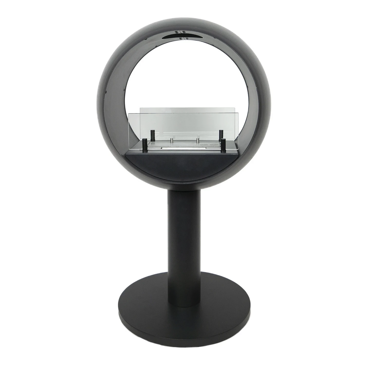 ScandiFlames Edmonton 2-Sided Freestanding Bioethanol Fireplace detail view
