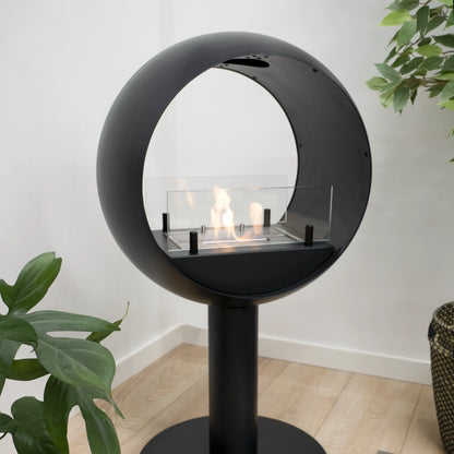 ScandiFlames Edmonton 2-Sided Freestanding Bioethanol Fireplace