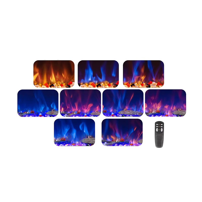 ScandiFlames Azurite 152 cm Electric Fireplace shown in a room setting