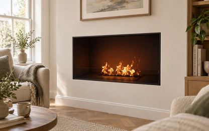 FOCO Myst one 1000 water vapour fireplace in a contemporary home setting