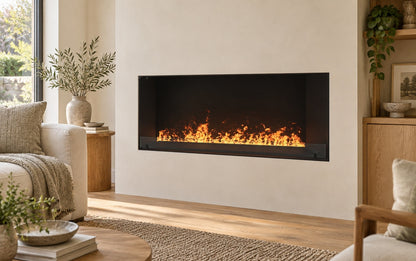 FOCO Myst one 1200 water vapour fireplace in a contemporary home setting