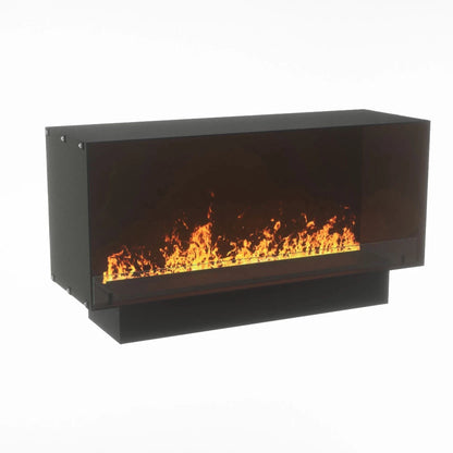 FOCO Myst One 1200 Water Vapour Fireplace shown with flame effect