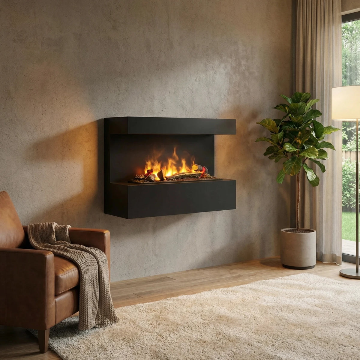 Steinsdal Black water vapour fireplace - product
