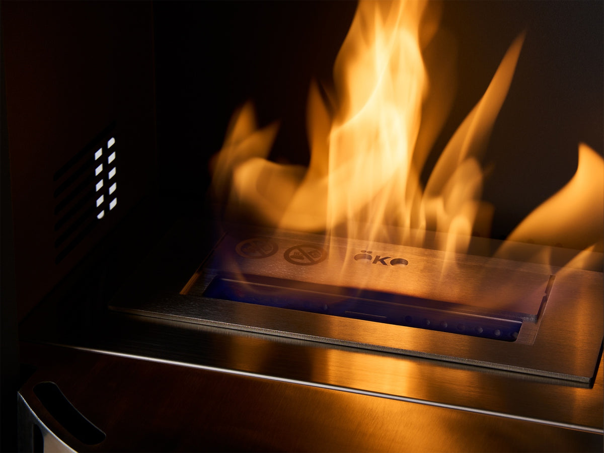 oko s5 bio ethanol cylinder stove view
