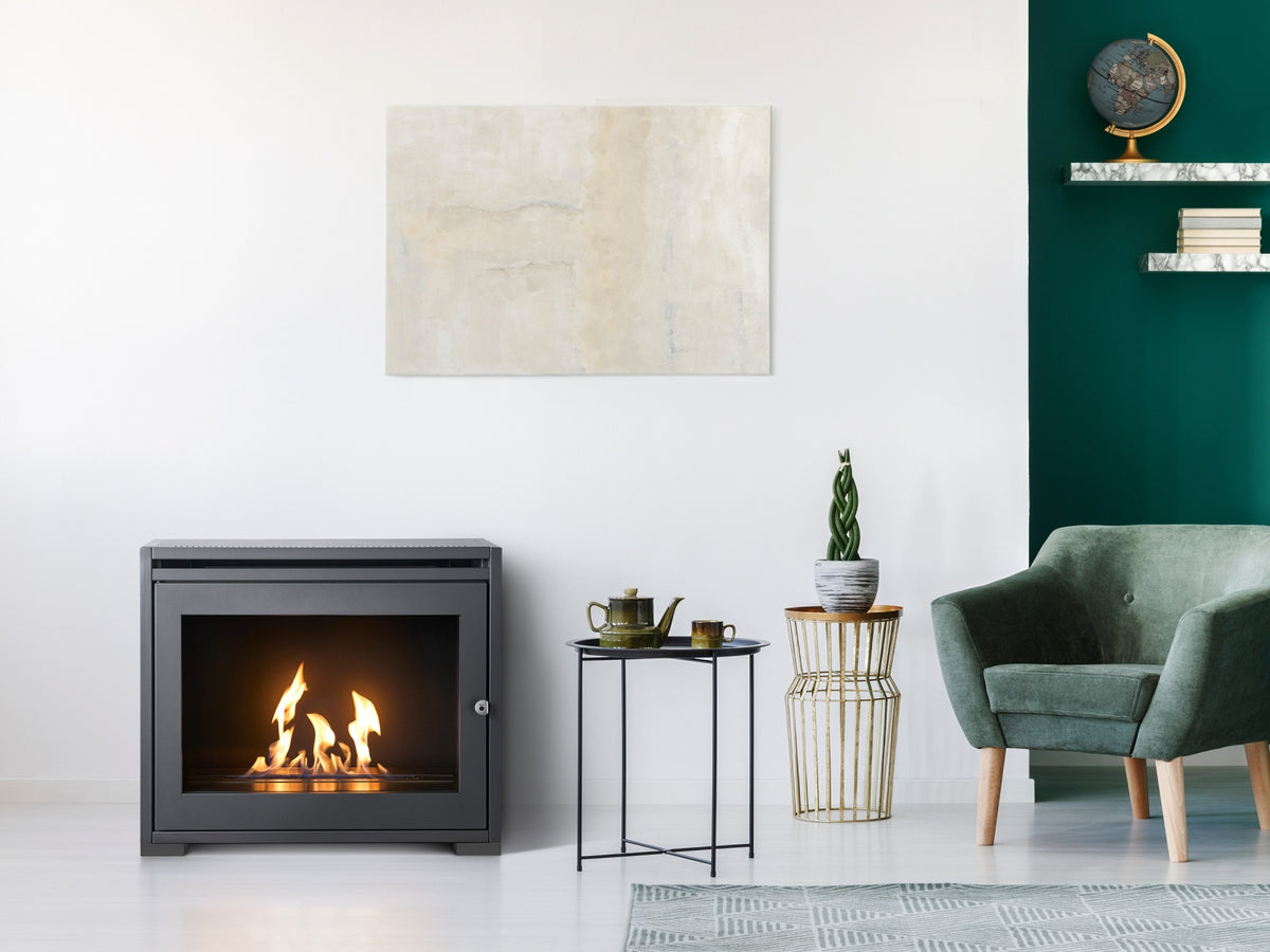 oko s6 bio ethanol stove view