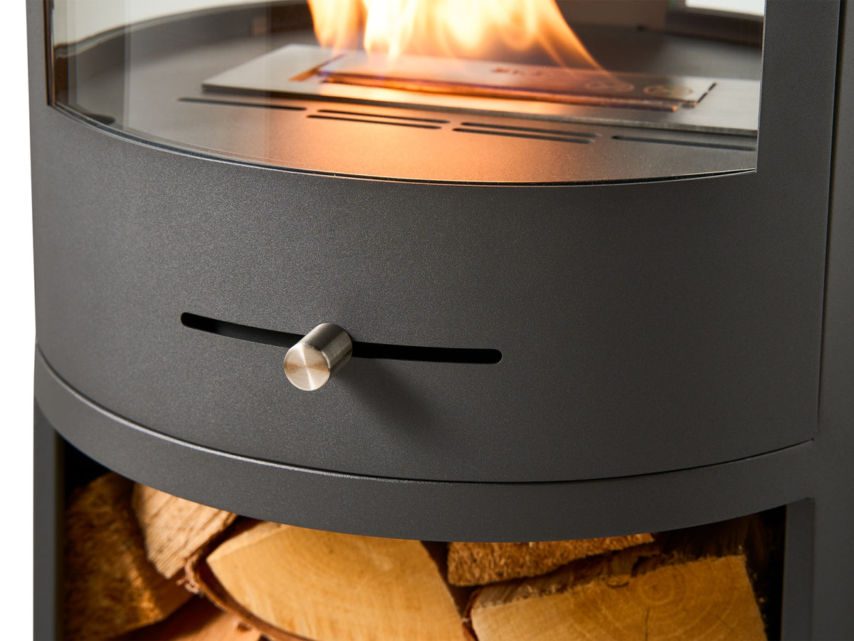 oko s7 bio ethanol cylinder stove view