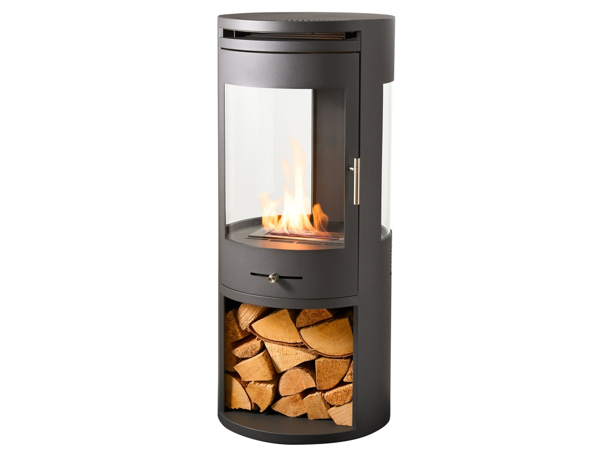 oko s7 bio ethanol cylinder stove view