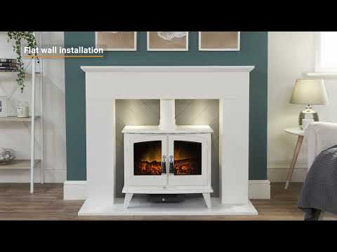 adam corinth stove fireplace video