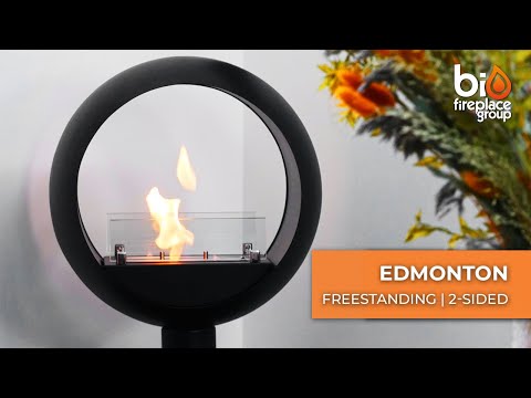 ScandiFlames Edmonton 2-Sided Freestanding Bioethanol Fireplace product video