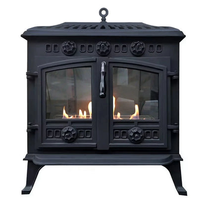 ScandiFlames Spitsbergen Cast Iron Bioethanol Stove detail view
