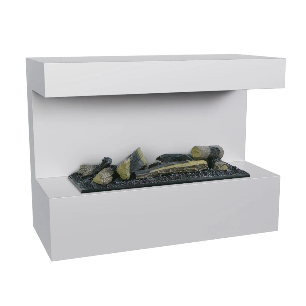 Steinsdal White water vapour fireplace - view 1