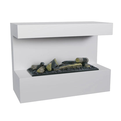 Steinsdal White water vapour fireplace - view 1