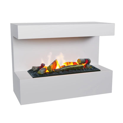 Steinsdal White wall-mounted water vapour fireplace