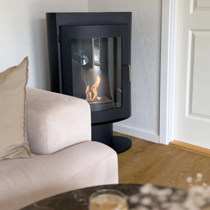 ScandiFlames Trenton Pedestal Bioethanol Stove detail view