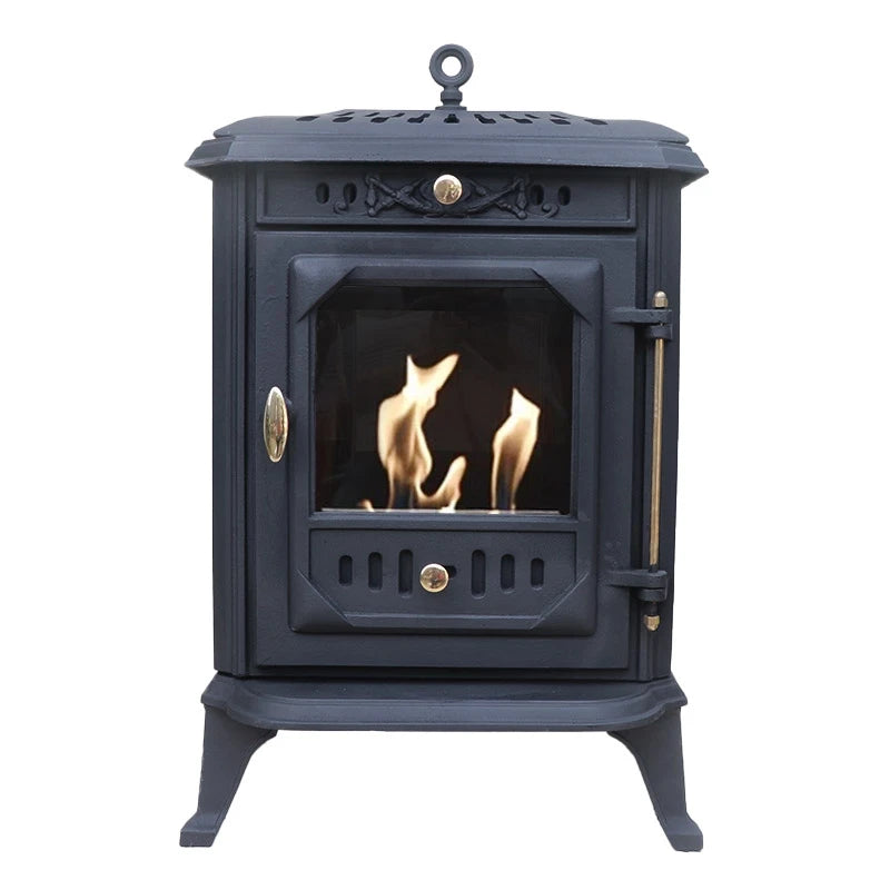 ScandiFlames Ulvik Cast Iron Bioethanol Stove detail view
