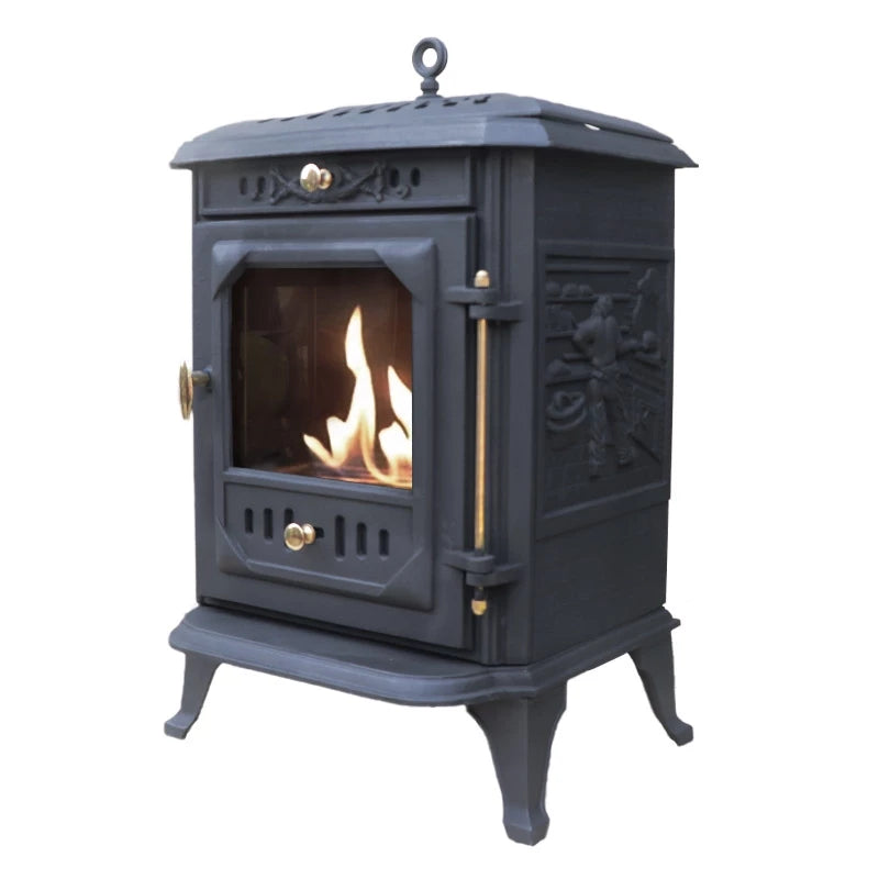 ScandiFlames Ulvik Cast Iron Bioethanol Stove detail view