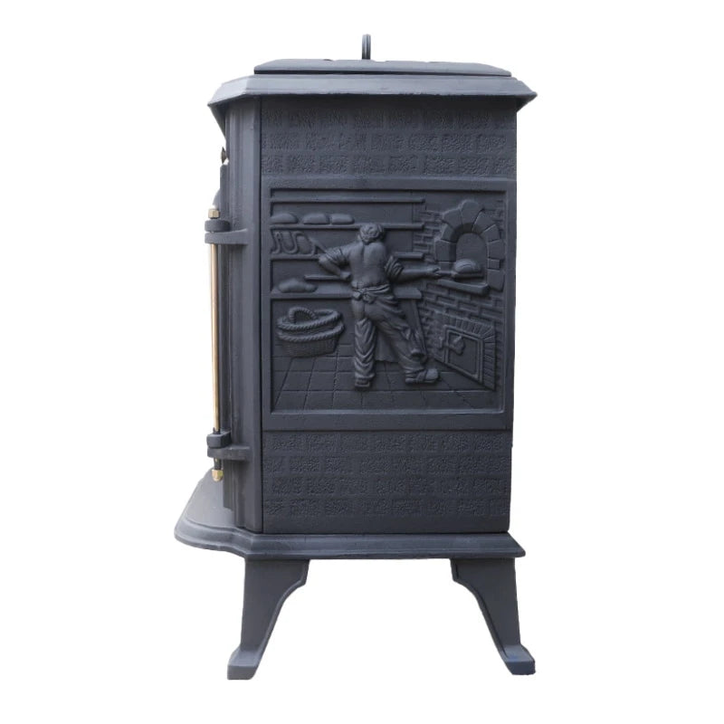 ScandiFlames Ulvik Cast Iron Bioethanol Stove detail view