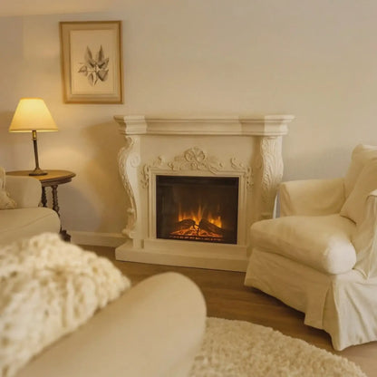 Ymir - Electric Fireplace in Polystone